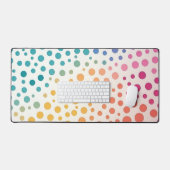 Pop Art Energy Dots Colorful Gradient デスクマット (キーボード&マウス)