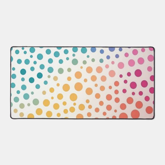 Pop Art Energy Dots Colorful Gradient デスクマット (正面)