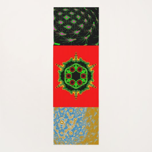 Pop Art Faces – Neon Yoga Mat ヨガマット (裏面)