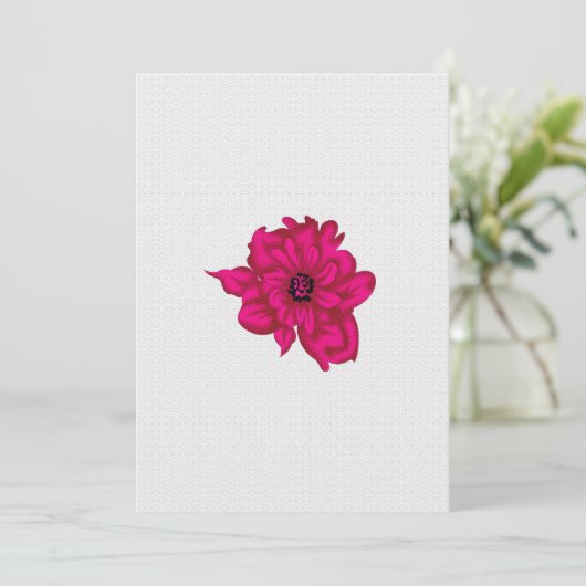 Pop Art Flower | Modern Digital Print 招待状 (スタンド正面)