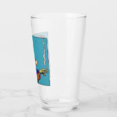 Pop Art Frankenstein Monster Drinking Tea Halftone タンブラーグラス (左)