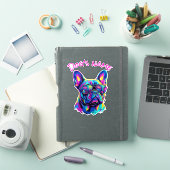 Pop Art French Bulldog NYC Personalized Name シール (iPadカバー)