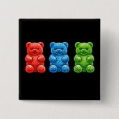 Pop Art Gummy Bears 缶バッジ (正面)