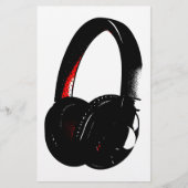 Pop Art Headphones 便箋 (正面)