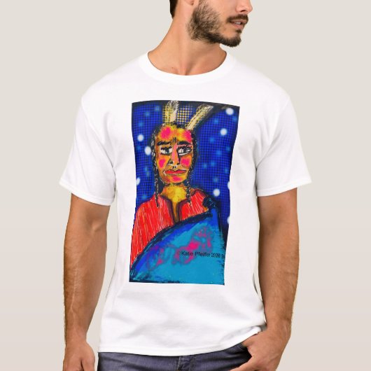 Pop art Indian #1 Tシャツ (正面)