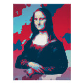 Pop Art Interpretation of Mona Lisa ポスター (正面)