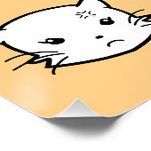 Pop Art Kawaii Cat Emoji ポスター (コーナー)