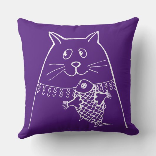 Pop Art Kitty クッション (裏面)