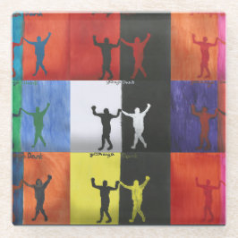 Pop art no.1 by Yeshaya Dank -  ガラスコースター