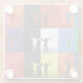 Pop art no.1 by Yeshaya Dank -  ガラスコースター (裏面)