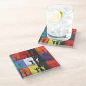 Pop art no.1 by Yeshaya Dank -  ガラスコースター (アングル)