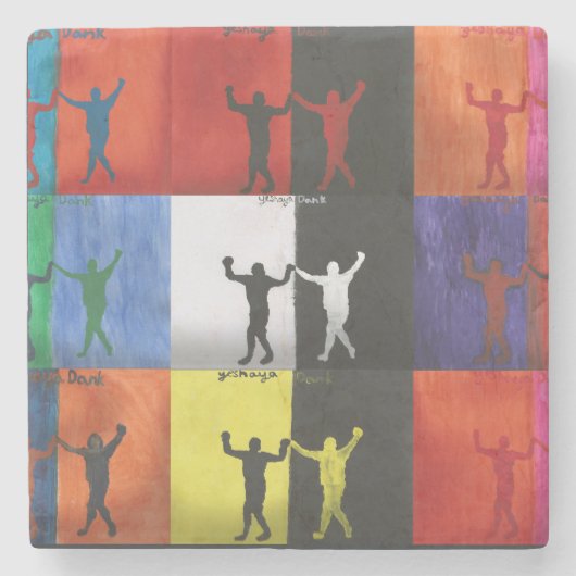 Pop art no.1 by Yeshaya Dank -  ストーンコースター (正面)