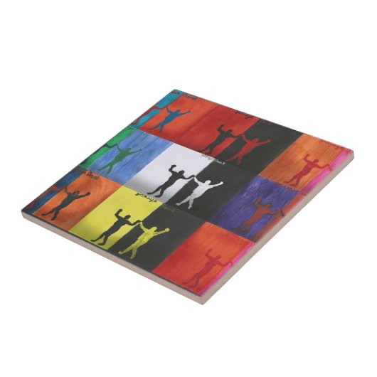 Pop art no.1 by Yeshaya Dank - タイル (側面)