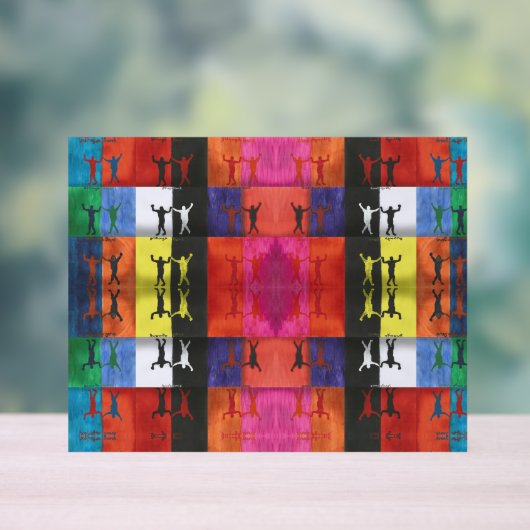 Pop art no.1 by Yeshaya Dank - unity & harmony アクリルサイン (ニュートラル)