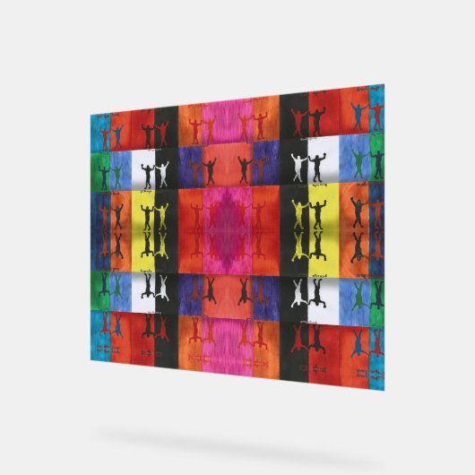 Pop art no.1 by Yeshaya Dank - unity & harmony アクリルサイン (傾斜)