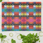 Pop art no.1 by Yeshaya Dank - unity & harmony キッチンタオル (折り畳み)