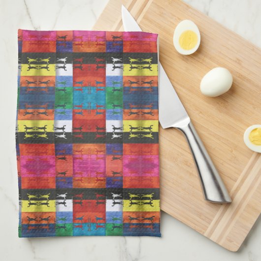 Pop art no.1 by Yeshaya Dank - unity & harmony キッチンタオル (四つ折り)