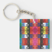 Pop art no.1 by Yeshaya Dank - unity & harmony キーホルダー (正面)