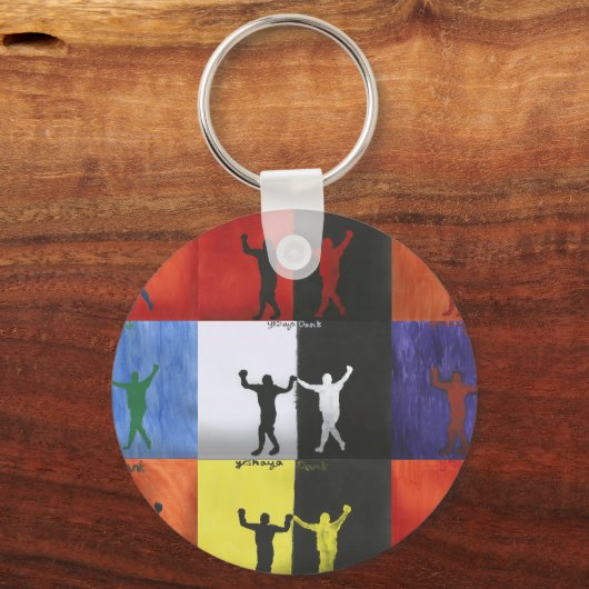 Pop art no.1 by Yeshaya Dank - unity & harmony キーホルダー (裏面)
