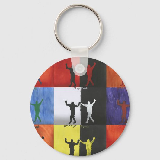 Pop art no.1 by Yeshaya Dank - unity & harmony キーホルダー (裏面)