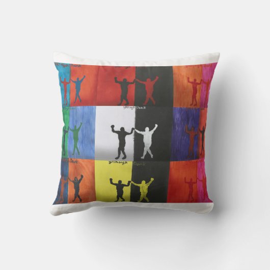 Pop art no.1 by Yeshaya Dank - unity & harmony クッション (裏面)