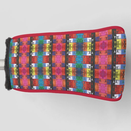 Pop art no.1 by Yeshaya Dank - unity & harmony ゴルフヘッドカバー (正面)