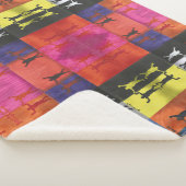 Pop art no.1 by Yeshaya Dank - unity & harmony シェルパブランケット (3/4)