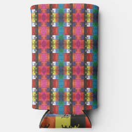 Pop art no.1 by Yeshaya Dank - unity & harmony スリム缶クーラー