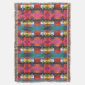 Pop art no.1 by Yeshaya Dank - unity & harmony スローブランケット (正面縦)