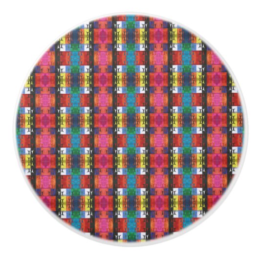 Pop art no.1 by Yeshaya Dank - unity & harmony セラミックノブ (正面)