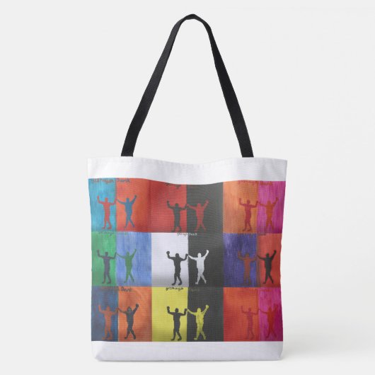 Pop art no.1 by Yeshaya Dank - unity & harmony トートバッグ (裏面)