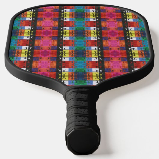 Pop art no.1 by Yeshaya Dank - unity & harmony ピックルボールラケット (レイダウン)