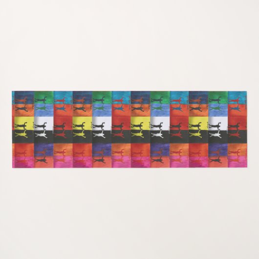 Pop art no.1 by Yeshaya Dank - unity & harmony ヨガマット (裏面(横))