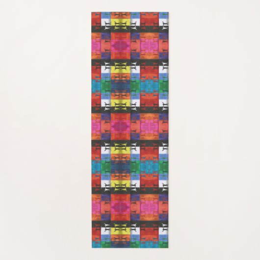 Pop art no.1 by Yeshaya Dank - unity & harmony ヨガマット (正面)