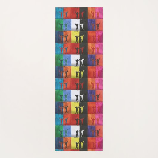Pop art no.1 by Yeshaya Dank - unity & harmony ヨガマット (裏面)