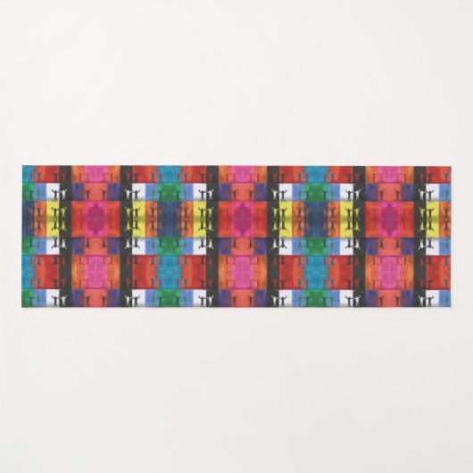 Pop art no.1 by Yeshaya Dank - unity & harmony ヨガマット (正面(横))