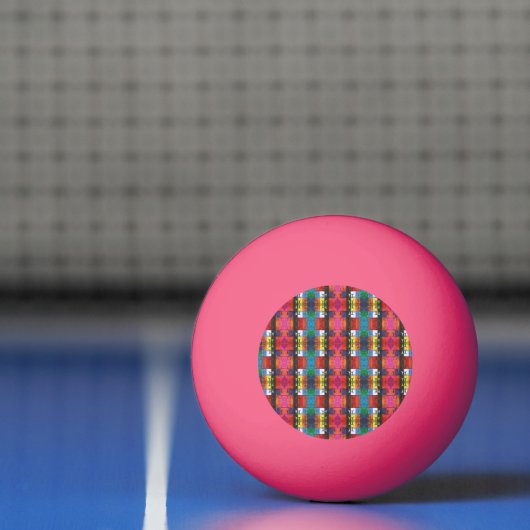 Pop art no.1 by Yeshaya Dank - unity & harmony 卓球ボール (ネット)