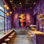 Pop Art: Noche de Café Tropical フォトプリント