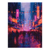 Pop Art: Noche en las Calles de Tokio フォトプリント (正面)