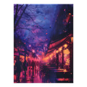 Pop Art: Paseo Nocturno en la Ciudad フォトプリント (正面)