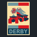 Pop Art  Patriotic Derby Poster ポスター<br><div class="desc">Show your patriotism and love for the derby!</div>