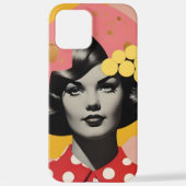 Pop Art Portrait Phone Case iPhoneケース (裏面)