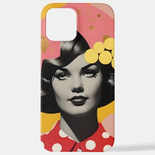 Pop Art Portrait Phone Case iPhoneケース (裏面)