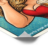 Pop Art Poster „OMG!“ – Glamour Woman Comic Wandbi ポスター (角)