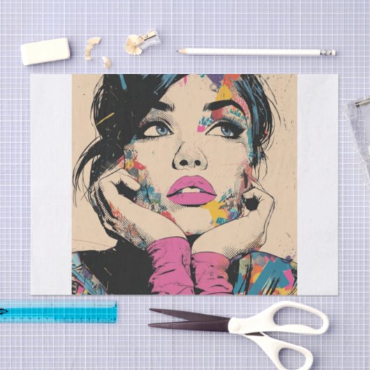 PoP Art Queen2 薄葉紙 (クラフト)