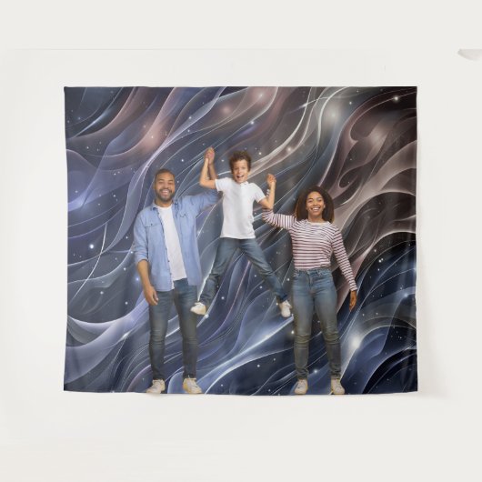 Pop Art Retro Space Party Decoration Backdrop タペストリー (正面(横))