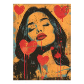 Pop Art Romántico: Mirada Seductora フォトプリント (正面)
