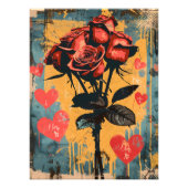 Pop Art Romántico: Ramo de Rosas フォトプリント (正面)