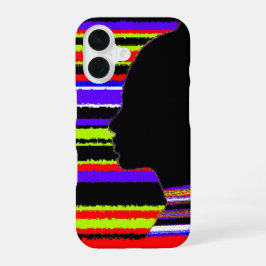 Pop Art Silhouette iPhone 16ケース