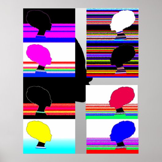 Pop Art Silhouettes ポスター (正面)